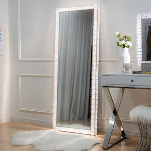 Diamond Floor Mirror - Luvo Store -  Vanity Mirrors