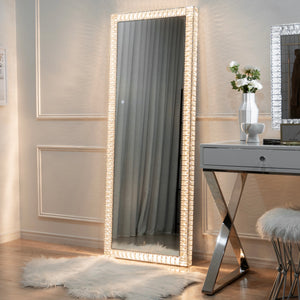 Diamond Floor Mirror - Luvo Store -  Vanity Mirrors