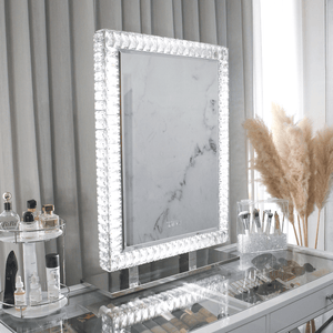 Diamond Vanity Mirror - Tall - Luvo Store -  Vanity Mirrors