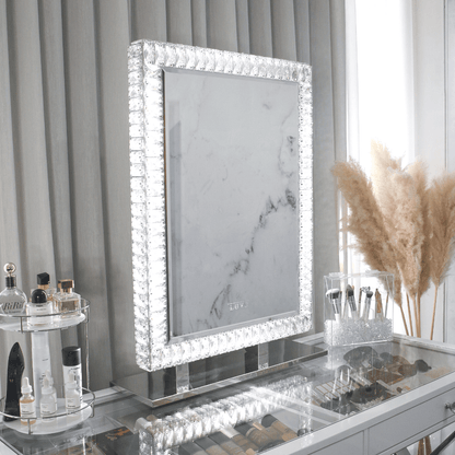 Diamond Vanity Mirror - Tall - Luvo Store -  Vanity Mirrors