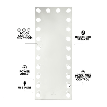 Hollywood Floor Mirror - Luvo Store -  Vanity Mirrors