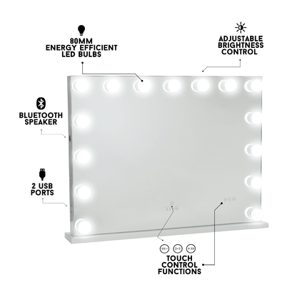LUXE Hollywood Mirror - Luvo Store -  Vanity Mirrors